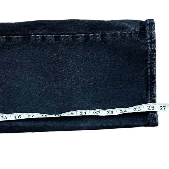 Levi's Women's Ribcage Straight Ankle Destructed Black Jeans - Picture 15 of 15